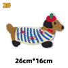 1 Piece Cute Dachshund Embroideried Dog Patches For Girls Bag Diy Small Glue Sticker For Kids Clothes Hairclip Designer