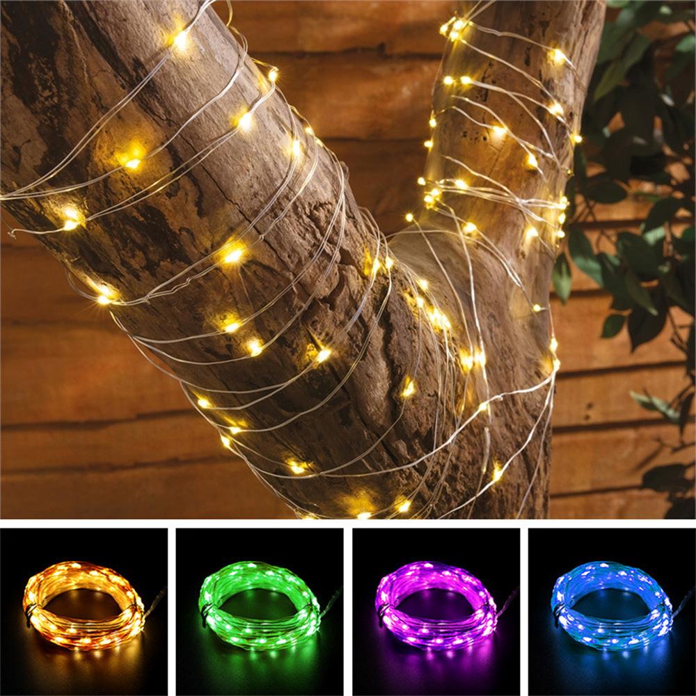 Гирлянды с питанием от USB, мерцающие 66 футов, 200 светодиодов, гирлянды, медная проволока, RGB гирлянды