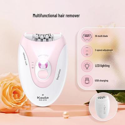 Перезаряжаемый женский прибор для удаления волос с подсветкой для подмышек, ног и всего тела.