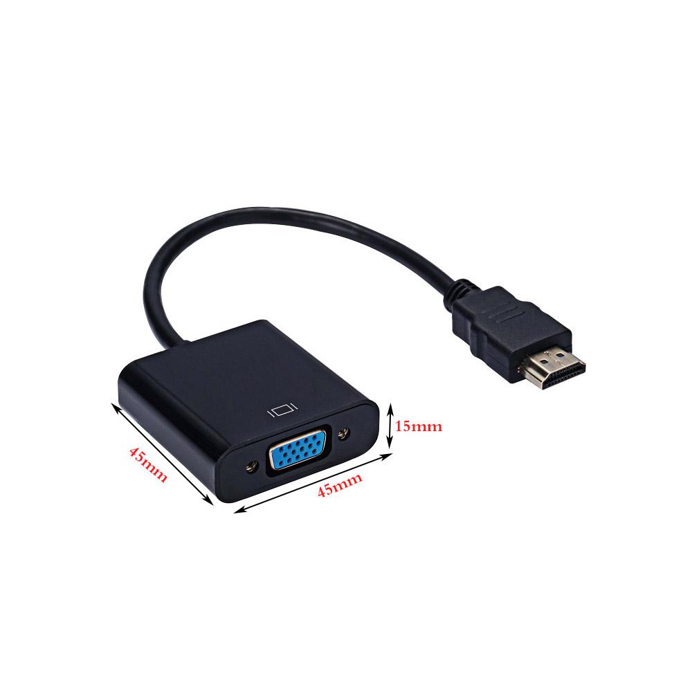 HDMI-compatible To VGA Adapter Cable HDMI-compatible To VGA 1080P Video Converter Digital To Analog for Laptop Projector