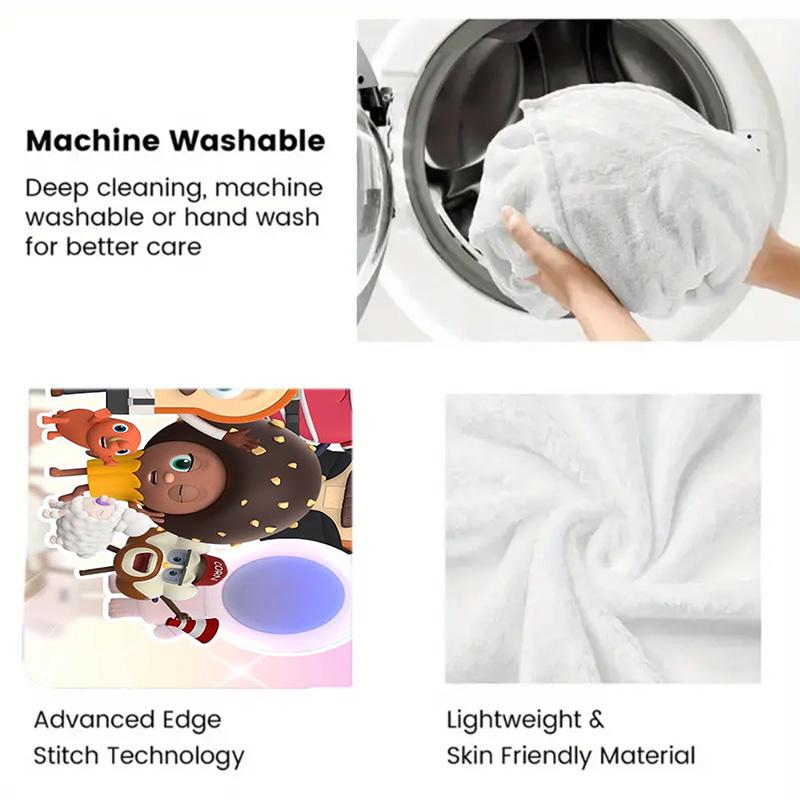Bread Barbershop 2D Flat Pattern Flannel Blanket High quality All Seasons Warmth and Comfort Perfect for Christmas Gifts.NMT0928244