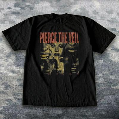 Футболка унисекс с винтажным графическим принтом группы Pierce The Veil, хлопок