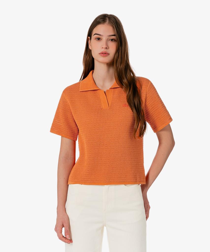 LACOSTE Женская вязаная крючком рубашка-поло Pf615E-56G Iy0