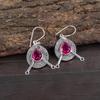 Pink Tourmaline Gemstone Jewelry, 925 Sterling Silver Earrings, Handmade Gorgeous Jewelry, Designer Earrings Gift For Women