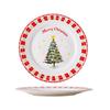 Набор из 3 керамических рождественских обеденных тарелок ZISIZ