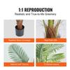 Artificial Palm Tree, 4 FT Tall Faux Plant, Secure PE Material & Anti-Tip Tilt Protection Low-Maintenance Plant, Lifelike Green Fake Tree for Home