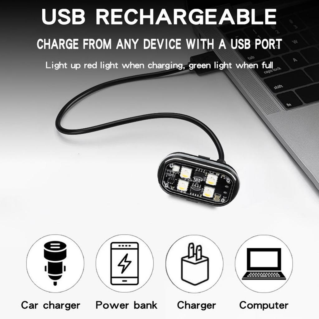 2PCS Car LED Strobe Lights 8 Colors Warning Flash Light Wireless with Remote Control Decoration Light for Truck SUV UTV SSV ATV