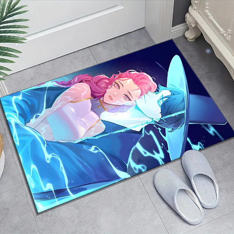 1pc KPop Demon Hunters RUMI8 Design Area Rug - Non-Slip, Soft & Cozy Floor Mat for Living Room, Bedroom, Office - Indoor/Outdoor Decorative Carpet