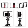 Mini LED Video Light 5W Photography Fill-in Lamp 6500K Dimmable, 2pcs + Handheld Smartphone