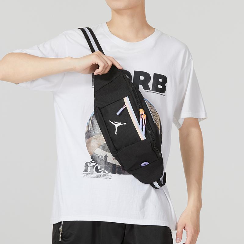 Новая тканевая сумка-слинг Jordan, поясная сумка маленькая унисекс черная JD2343013TD-001