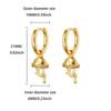 Wind fashion micro-inlaid zircon earrings, earrings, women's personalized earrings, new source