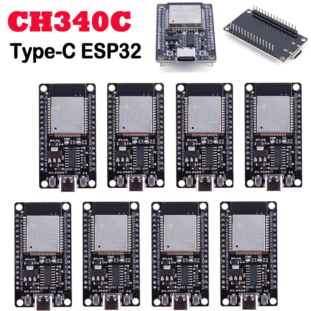 ESP32 Плата разработки 32 Мбит Беспроводной модуль 5 В TYPE-C CH340C Сверхнизкое энергопотребление Модуль платы разработки