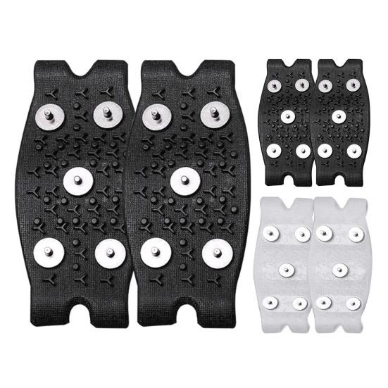 1 пара шипов для льда, кошки с 5 стальными шипами, светоотражающие, для мужчин и женщин, для зимнего отдыха на свежем воздухе, для ходьбы по льду и снегу, эластичные, нескользящие