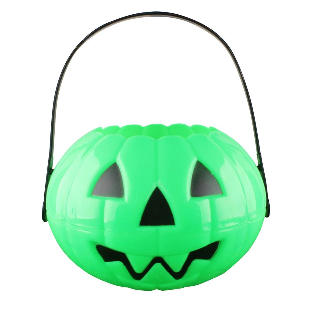 Halloween Pumpkin Bucket for Candy Snack Gift Holder Portable Boxes Kids Trick or Treat Packaging Halloween Decoration 2025