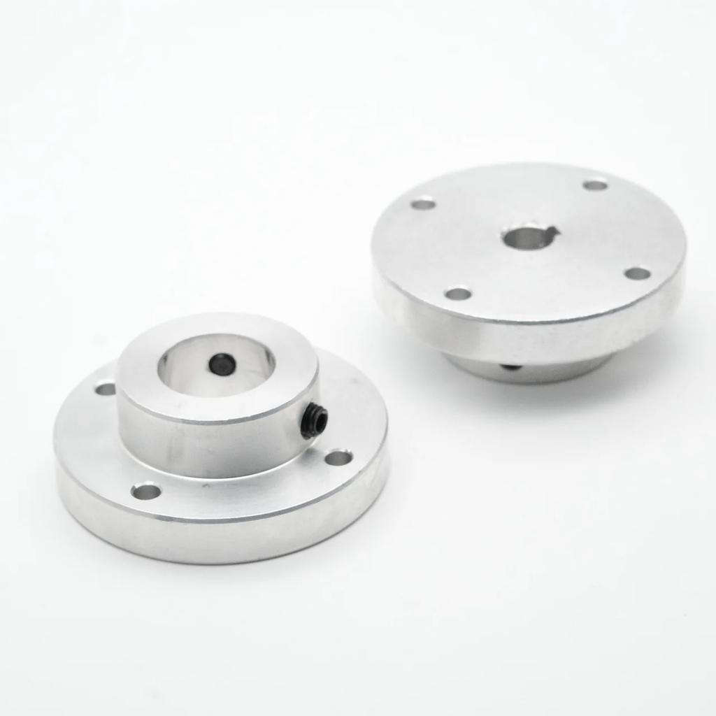 Aluminum Alloy Flange Coupling 5/6/6.35/7/8/9/10~22MM Hole-Keyway 50MM Rigid Transmission Shaft Connection