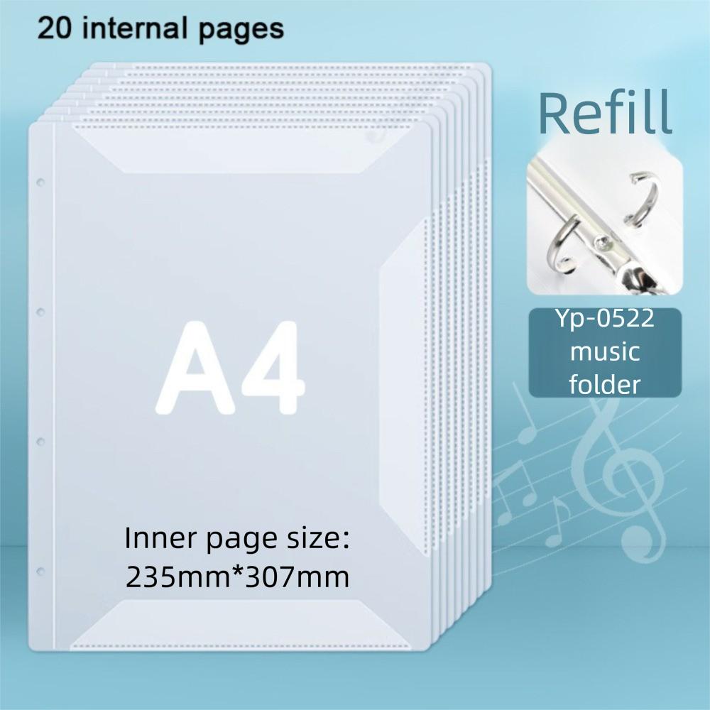Прозрачная папка для нот формата А4, папка для фортепианных листов, креативный органайзер для хранения документов