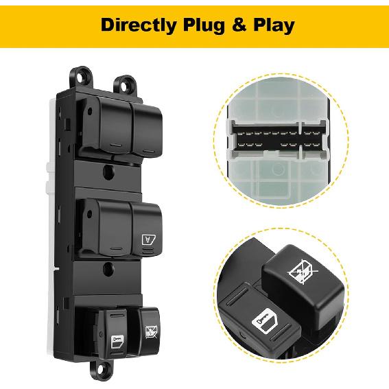 Driver Side Power Master Window Switch Compatible with for Nissan Versa 2007-2010