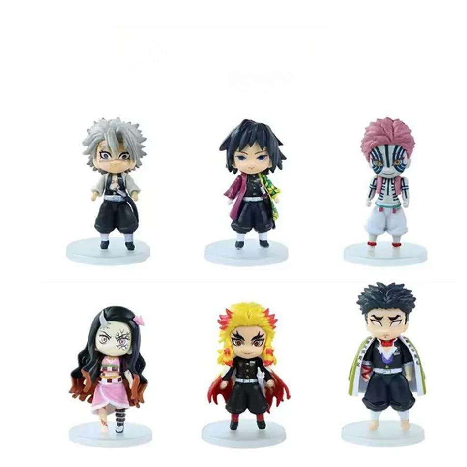 Клинок, рассекающий демонов Kimetsu No Yaiba Фигурка Действия Камадо Танджиро Агацума Зеницу Незуко Воин Коллекционная Подарок ПВХ Подвижная Сочлененная Масштаб Детализированная