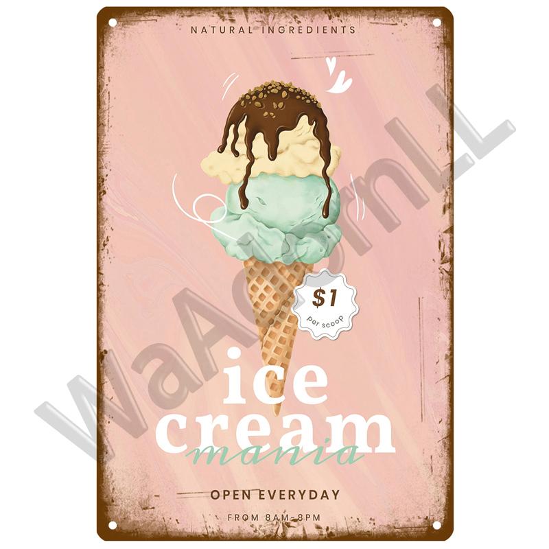 Ретро-столовая Жестяная вывеска Плакат Винтажные настенные постеры Металлическая вывеска Декоративная настенная тарелка Кухонная табличка Металлические винтажные аксессуары для декора