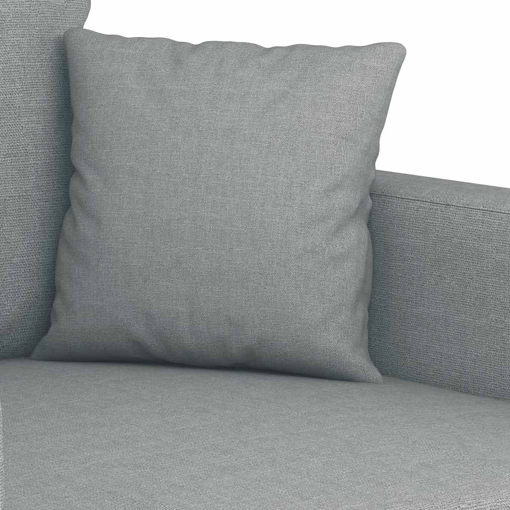 Vidaxl Fotel, Jasnoszary, 60 Cm, Obity Tkaniną