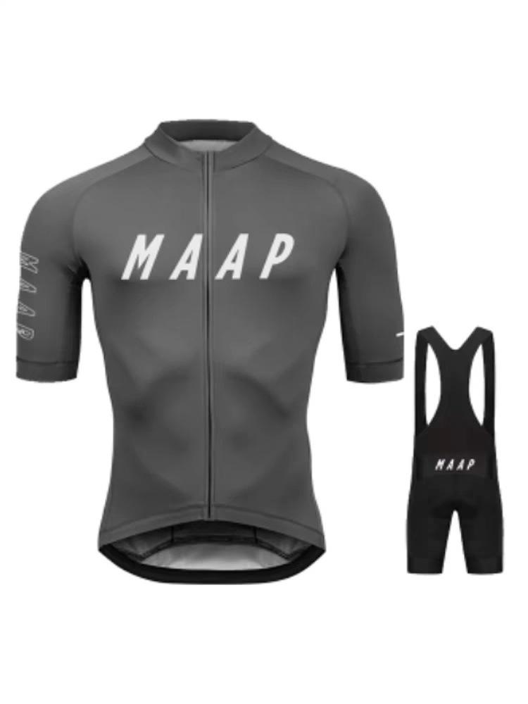 MAAP Quick-Dry Short Sleeve Cycling Jersey - Breathable Milk Silk for Mountain & Road Biking