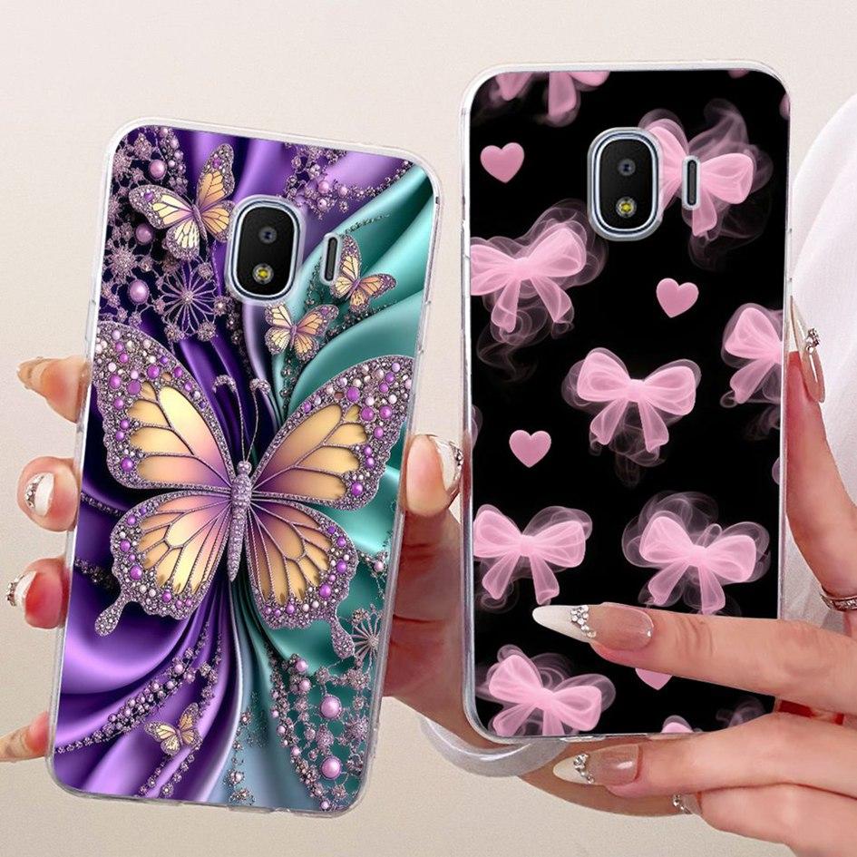 For Samsung Galaxy J2 Core Case SM-J260F Fashion Butterfly Soft Slim Silicone Cover For Samsung J2 Pro 2018 Grand Prime Pro Capa