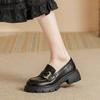 2025 Women's Korean Style Round Toe Loafers - Thick Sole, British College Style, Perfect with Skirts