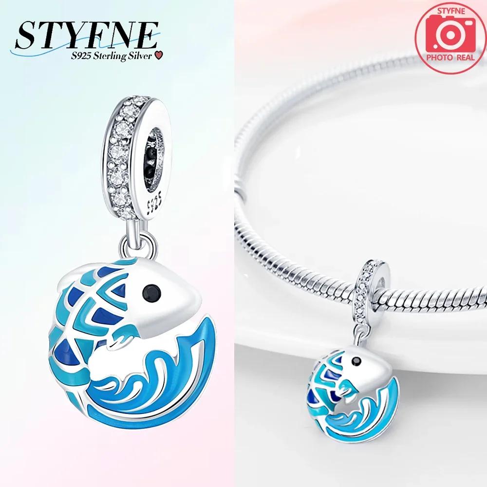 Exquisite Pendants Woman Gift Shell Luminous Beads Crab Octopus Copper Charms Fit Original Bracelet Diy Jewelry Making