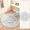 Ins Style Bedroom Decor Round Carpet Blue Carpets for Living Room Washable Lounge Water Proof Mat Anti-slip Cloakroom Soft Rug