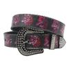 Оригинальный дизайн Y2K Wolf Head Rhinestone Printed Belt Y2K Trendy Pu Leather Belt