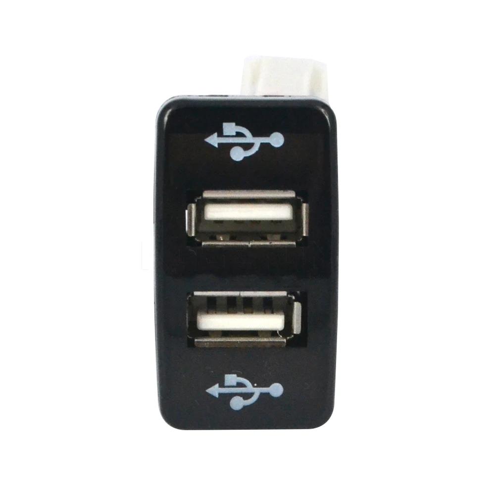 40x20 мм двойная USB розетка 3,1 А автомобильное зарядное устройство, 2 порта, автоадаптер питания для Toyota Tacoma Land Cruiser Tundra Prado 120