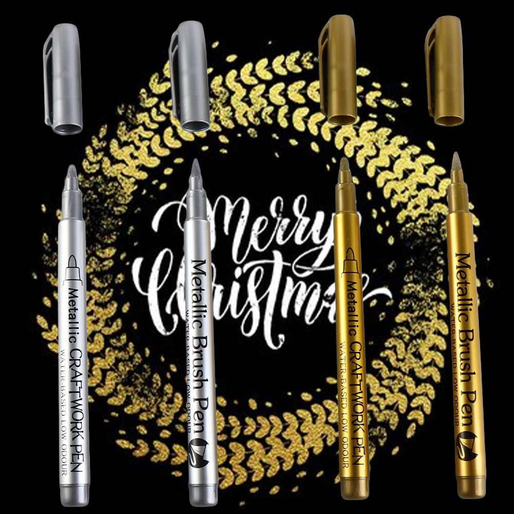 Long-lasting Metallic Marker Pens Not Fade Resin Mold Pen Paint Marker Pens Children Gift
