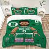 3pcs bedding set Boston Celtics Basketball Player Includes 1 Comforter + 2 Pillowcases, Without Pillow Inserts, Soft Comfortable, Lightweigh