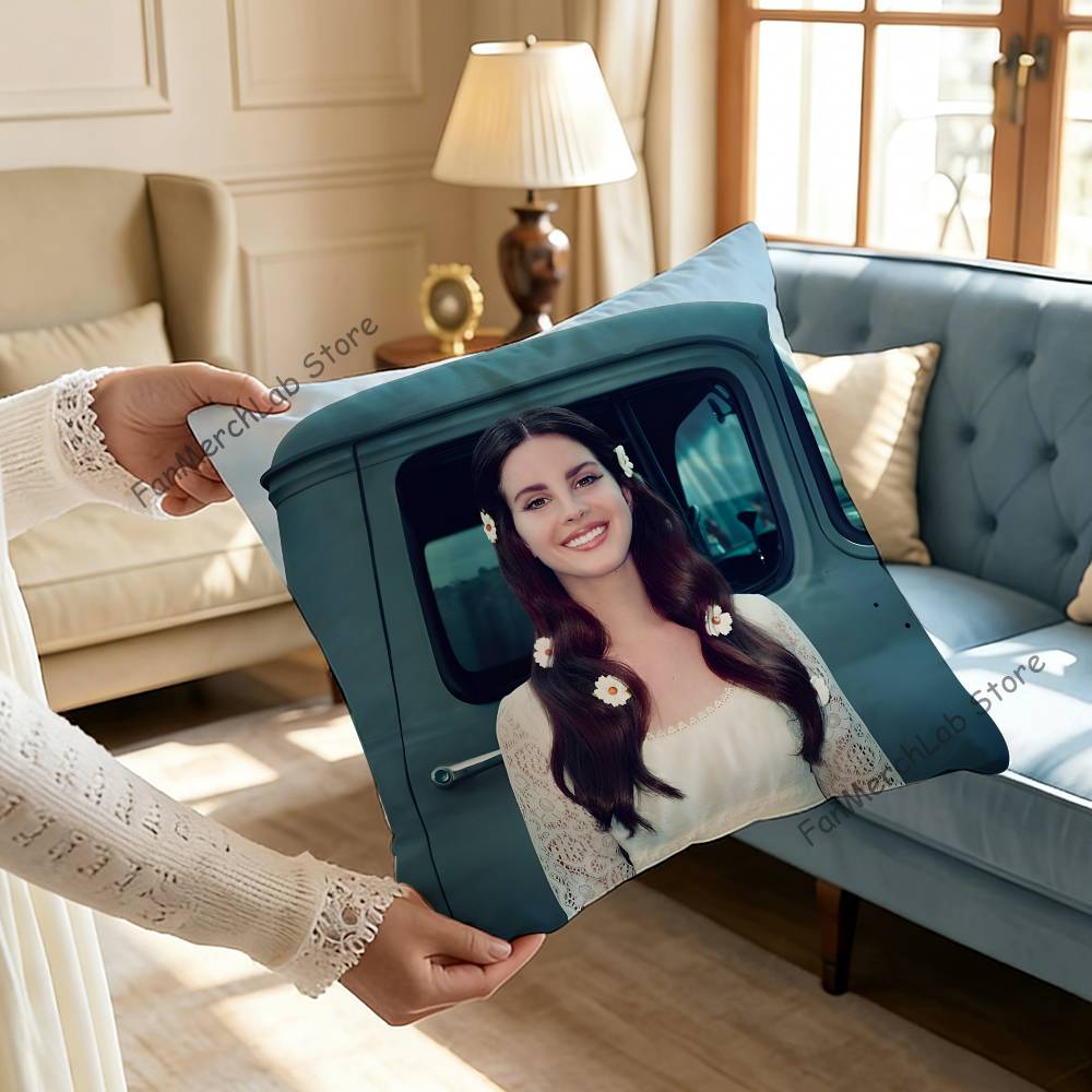 Singer LLana DelS Rey Printed Pillow Cover Cushion Case Simple Sofa Pillow Case No Pillow Core