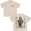 Brothers in Arms Skeleton Double Sided Printed Tshirt Unisex Women Clothing Summer Casual pure Cotton Short Sleeves Top Streetwear