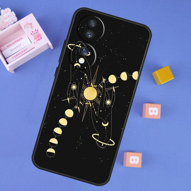 Арт-кейс «Галактика Луна Звезды Фазы Тотем» Для Honor 400 Pro 200 70 90 Lite X9a X9b X9c X9d X8b X8c Win RT Magic 8 5 6 7 Pro Чехол