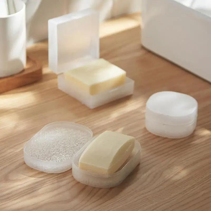 Портативный ящик для хранения мыла для спортзала, впитывающие губки, коврики, аксессуары для ванной