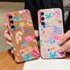 Мультяшный чехол с рисунком для Samsung Galaxy S26 Ultra S25 Edge S24 S23 S22 Plus S21 FE, силиконовый чехол с текстурой кожи