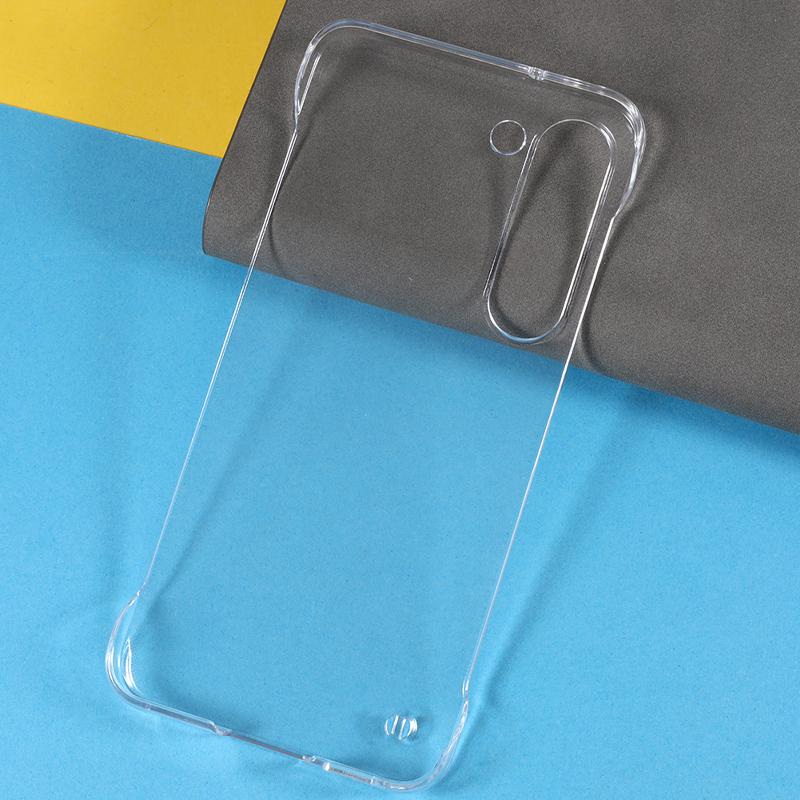 For Samsung Galaxy S21 FE 5G Clear Cell Phone Back Cover Anti-drop Frameless Hard PC Phone Case