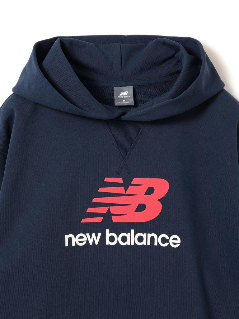 B:MING LIFE STORE by BEAMS Sweatshirt [EXCLUSIVE] New Balance Logo Hoodie Men's Navy L_92130445424