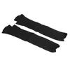 Arm Guards 45cm/17.7in Cut Resistant Half Finger Arm Sleeve for Kitchen Woodworking Gardening Black