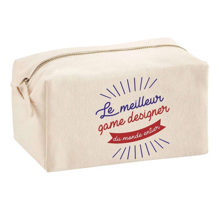 Trousse multifonction Game Designer Meilleur du Monde Cadeau Collègue Départ Retraite Idée | Trousse Scolaire Fournitures Bureau