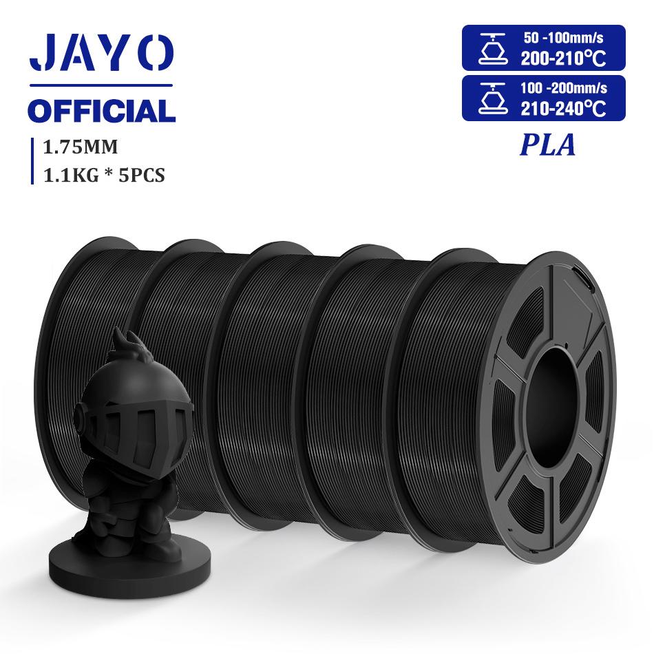 JAYO 3D-филамент PLA/PLA META/PETG/SILK PLA+/Дерево/PLA Мраморный/ APLA 1,75 мм 5 рулонов 1,1 кг/0,5 кг Филамент для 3D-принтера