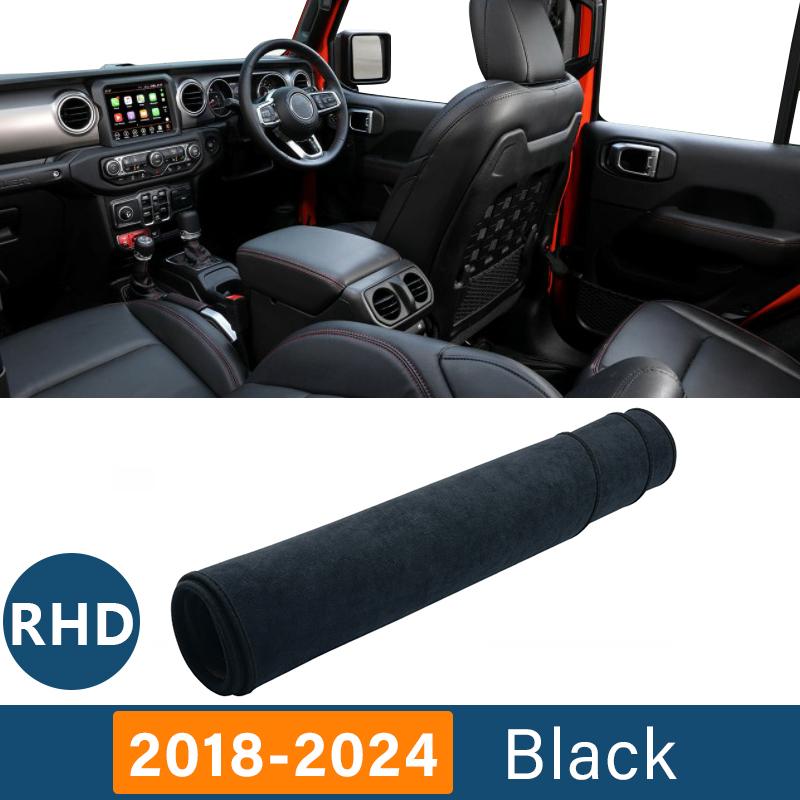 Car Cover Avoid Light Pad Anti-UV Carpets Case Non-Slip Mats Dashboard For Jeep Wrangler JL 2018 2024
