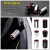 4Pcs Car Metal Wheel Tire Valve Caps Dust Accessories For Mitsubishi 9 Ralliart EX ASX L200 Colt Outlander Pajero Lancer Eclipse