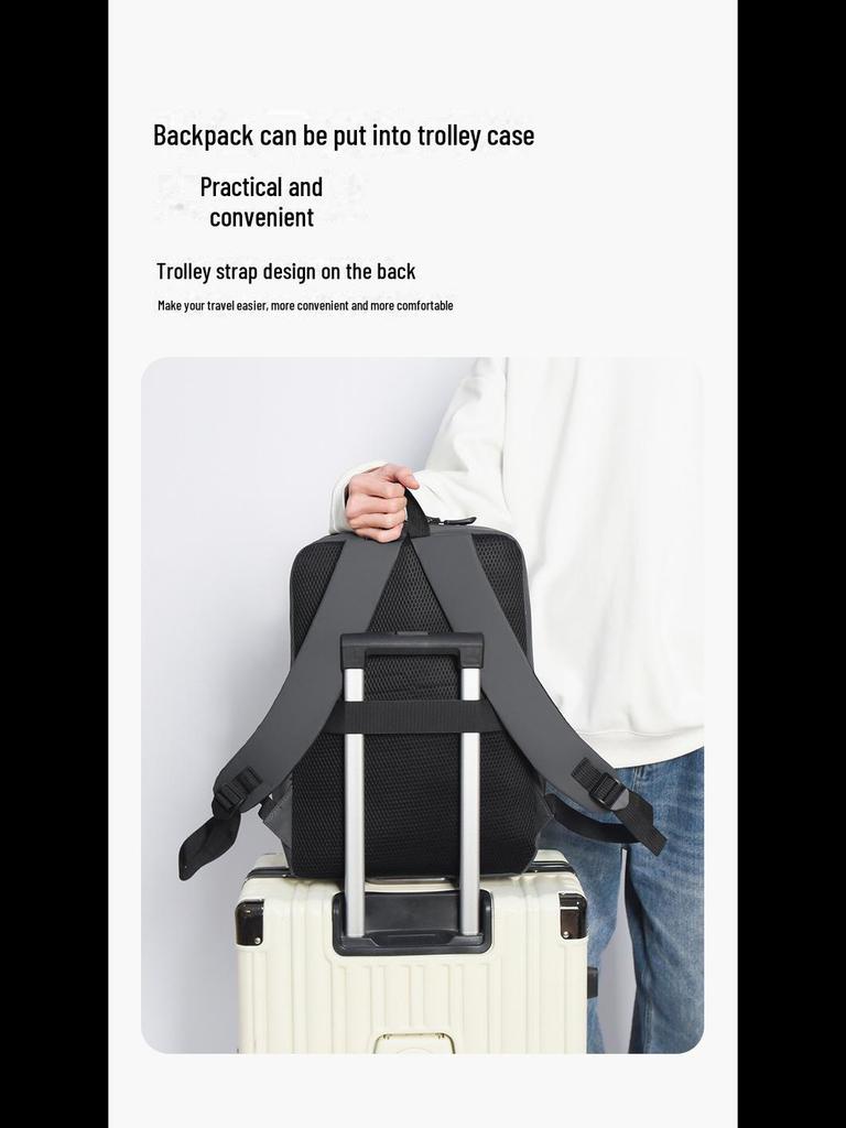 Высококачественный водонепроницаемый деловой рюкзак: Стильная мужская и женская сумка для ноутбука, путешествий и поездок на работу