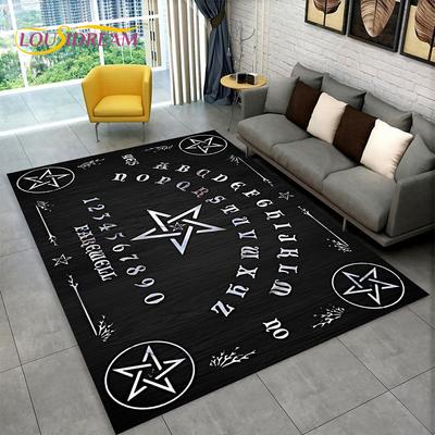 Ковер Ouija Tarot Witchcraft в готическом стиле, ковер для гостиной, спальни, диван, коврик для украшения, детские игры, нескользящий напольный коврик