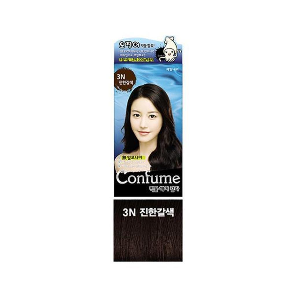 Welcos Краска для волос Confume Ink 3N Темно-коричневый 200 г (Большая емкость)