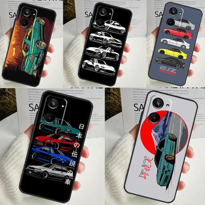JDM Legend Drift Car для Realme 12 Pro Plus 11 10 9 C67 C55 C53 C35 C33 C30 C25s C21Y C15 GT3 GT5 GT Neo 5 чехол