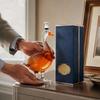 Frosted Glass Goose Shaped Liquor Bottle with Decorative Cap Unique Animal Decanter for Spirits and Collectibles in Gift Box Packaging